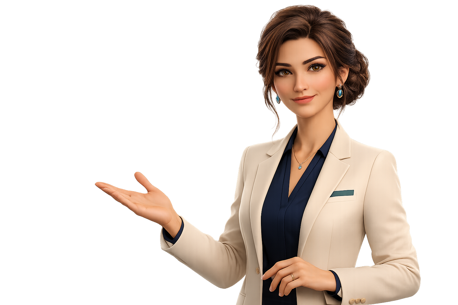 Clara reviewing a workplace response